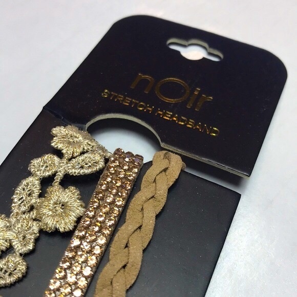 NOIR Boho Chic Stretch Headbands (Set of 3) - Picture 4 of 11